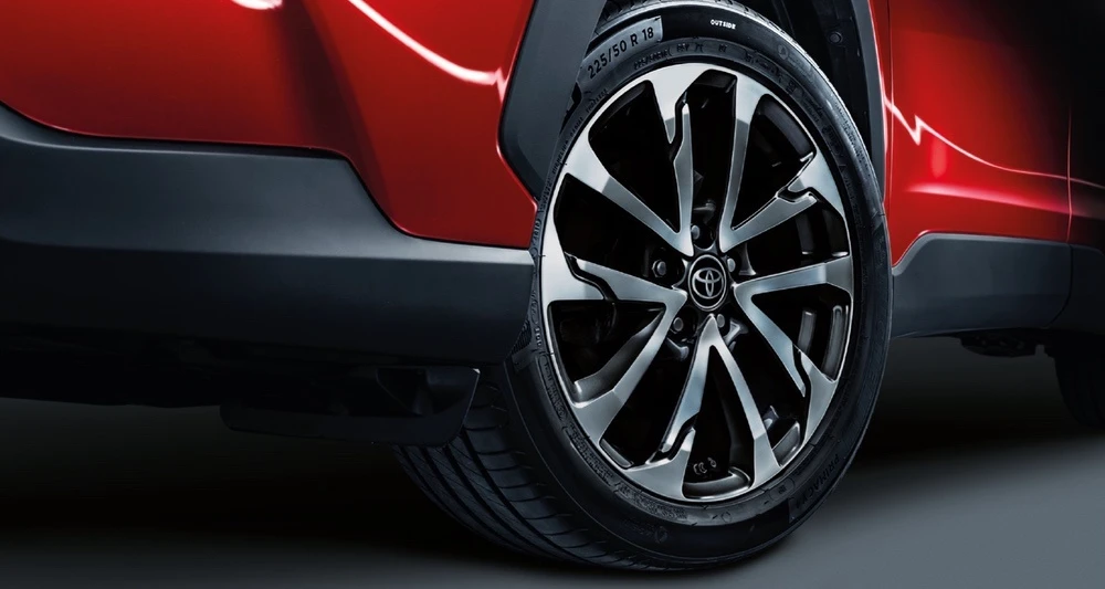 Thiết kế mâm lốp xe Toyota Cross 1.8V 2022